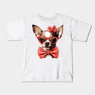 Fancy Chihuahua Dog Kids T-Shirt